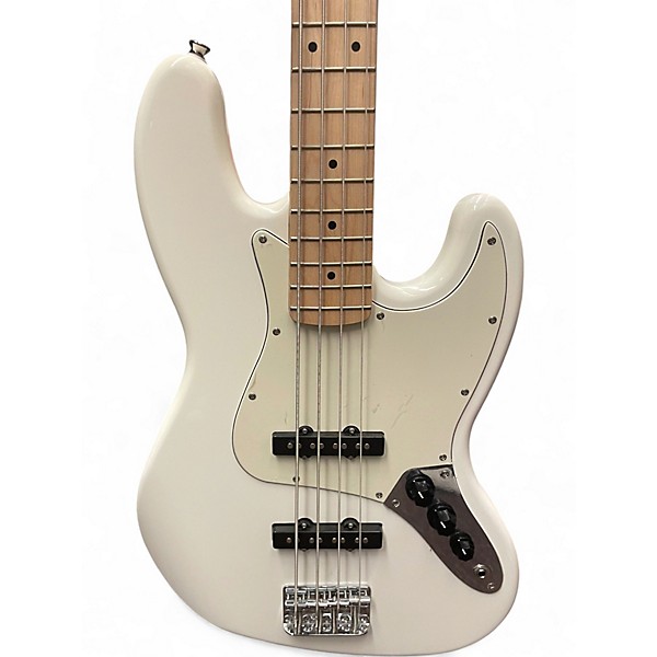 Used Squier Affinity Jazz Bass Olympic White Electric Bass Guitar