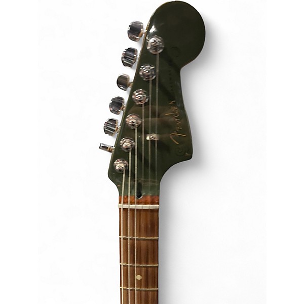 Used 2021 Fender Limited Edition Classic Player Jazzmaster Olive Green 2021 Olive Green Solid Body Electric Guitar