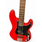 Used Squier Precision Bass Fiesta Red Electric Bass Guitar