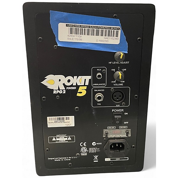 Used KRK RP5G2 Each Powered Monitor