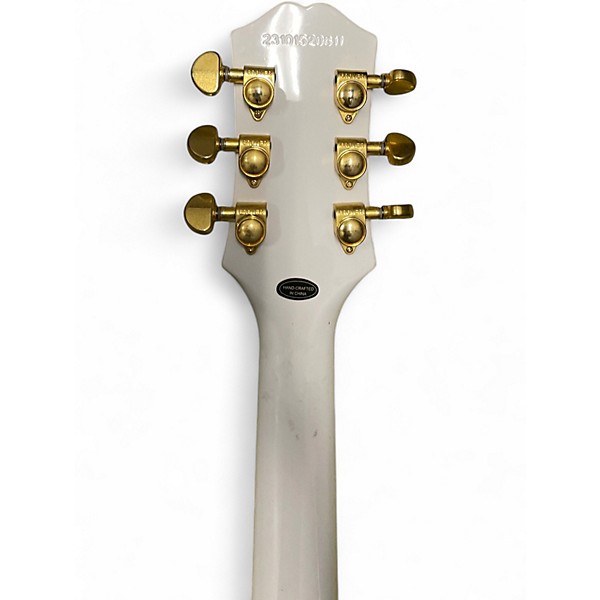 Used Epiphone Les Paul Left Handed Alpine White Electric Guitar