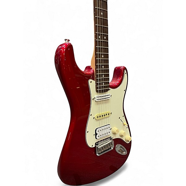 Used Squier Standard Stratocaster Candy Apple Red Solid Body Electric Guitar