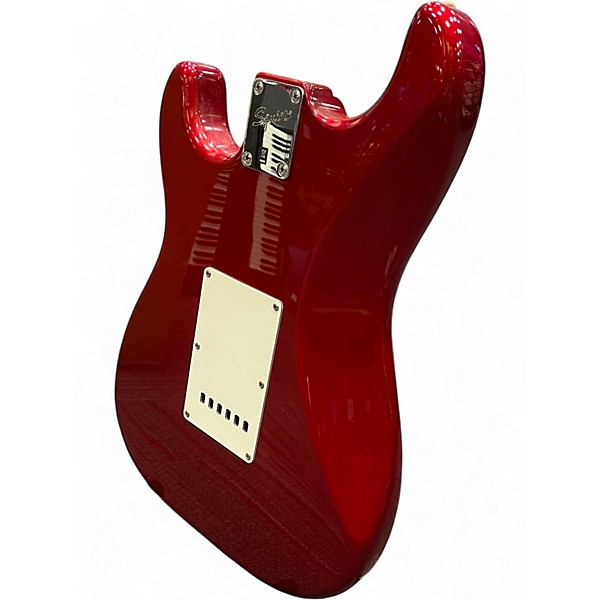 Used Squier Standard Stratocaster Candy Apple Red Solid Body Electric Guitar