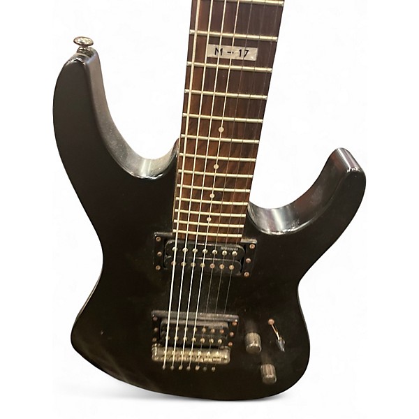 Used ESP LTD M17 7 String Black Solid Body Electric Guitar