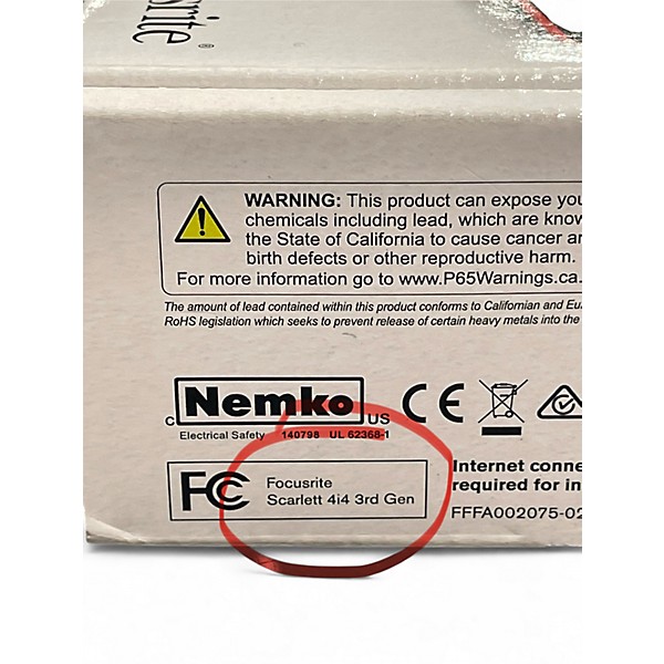 Used Focusrite Scarlett 4i4 Gen 3 Audio Interface