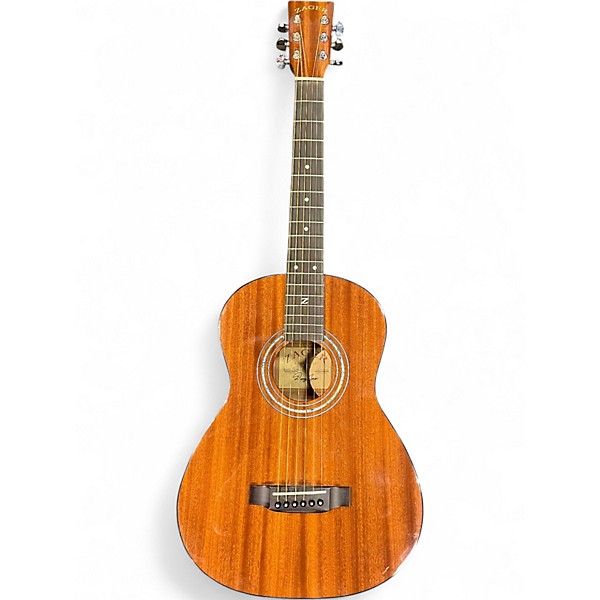 Used Zager Travel E/MHGY Mahogany Acoustic Electric Guitar