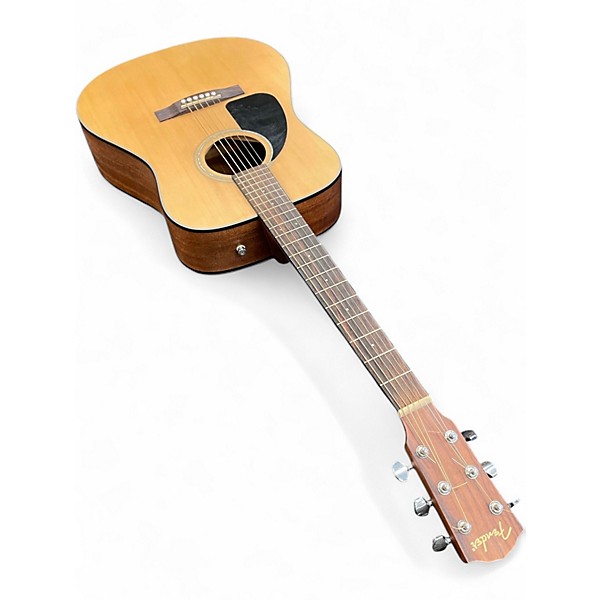 Used 2013 Fender CD100 Left Handed Natural Acoustic Guitar