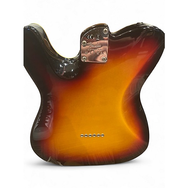 Used Fender American Ultra Telecaster 3 Tone Sunburst Solid Body Electric Guitar