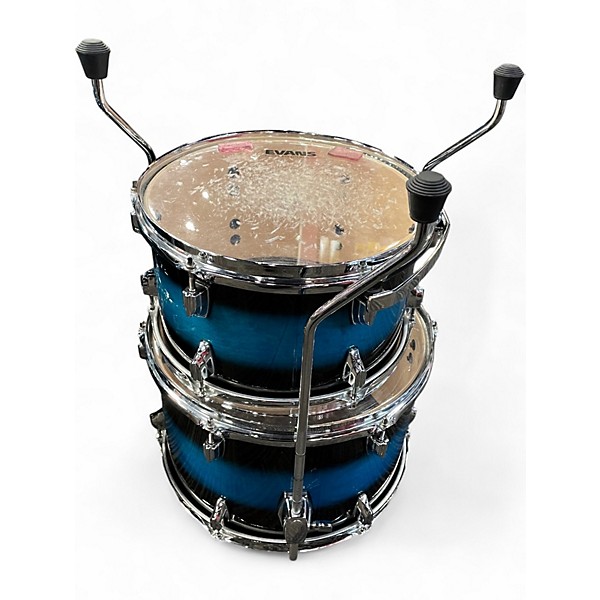 Used TAMA 3 Piece NEO-MOD MAPLE TURQUOISE TO BLACK Drum Kit