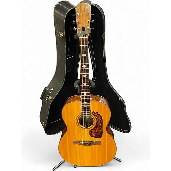 Vintage 1970s Giannini GS380 Natural Acoustic Guitar