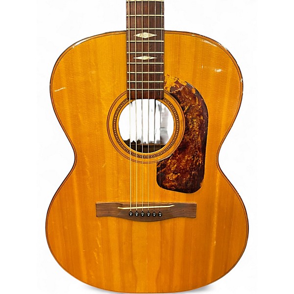 Vintage 1970s Giannini GS380 Natural Acoustic Guitar