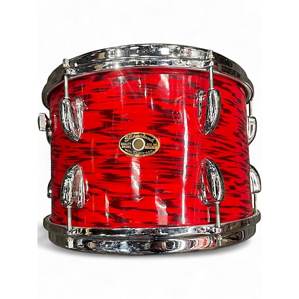 Vintage 1960s Slingerland 3 Piece SLINGERLAND RED TIGER Drum Kit