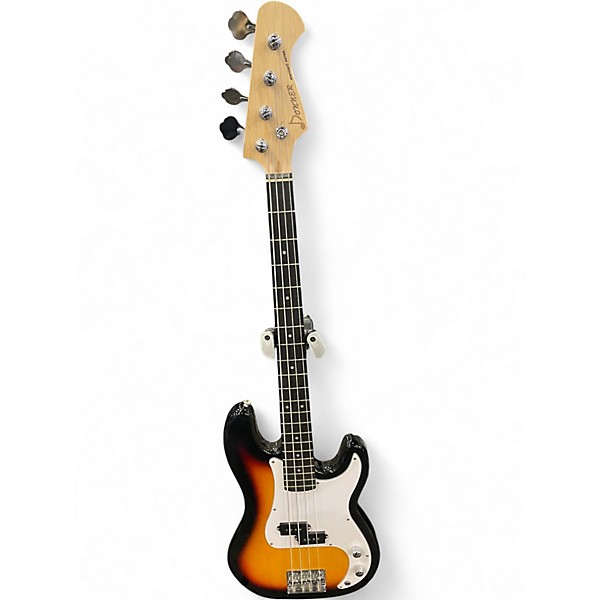 Used Donner STANDARD SERIES 3 Tone Sunburst Electric Bass Guitar