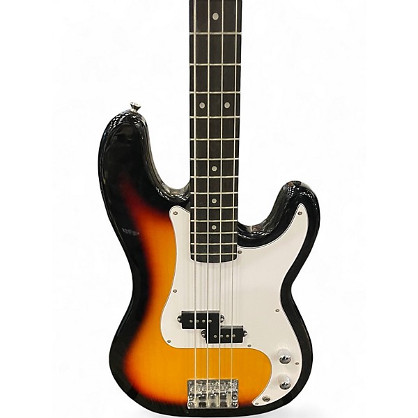 Used Donner STANDARD SERIES 3 Tone Sunburst Electric Bass Guitar