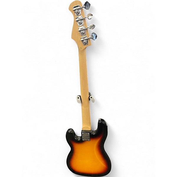 Used Donner STANDARD SERIES 3 Tone Sunburst Electric Bass Guitar