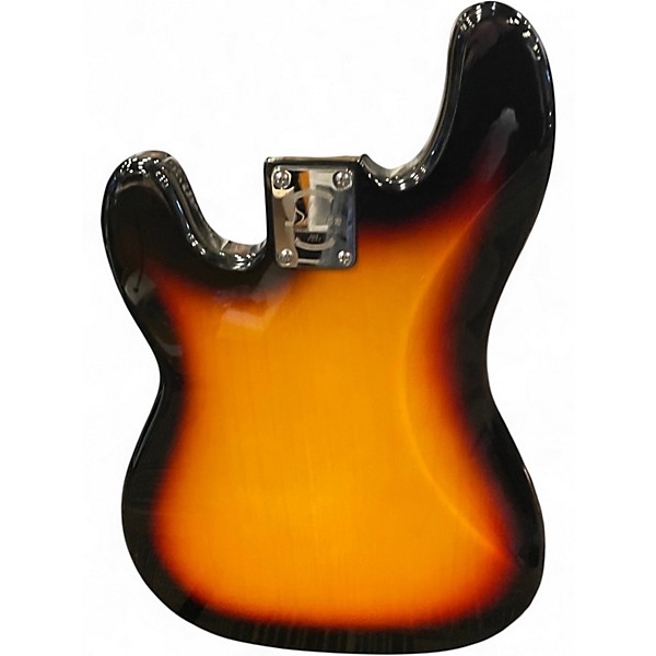 Used Donner STANDARD SERIES 3 Tone Sunburst Electric Bass Guitar