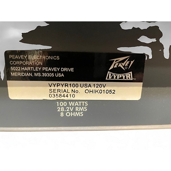Used Peavey Vypyr 100 100W 2x12 Guitar Combo Amp