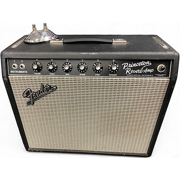 Used Fender 65 Princeton Reverb 1x10 15W Tube Guitar Combo Amp