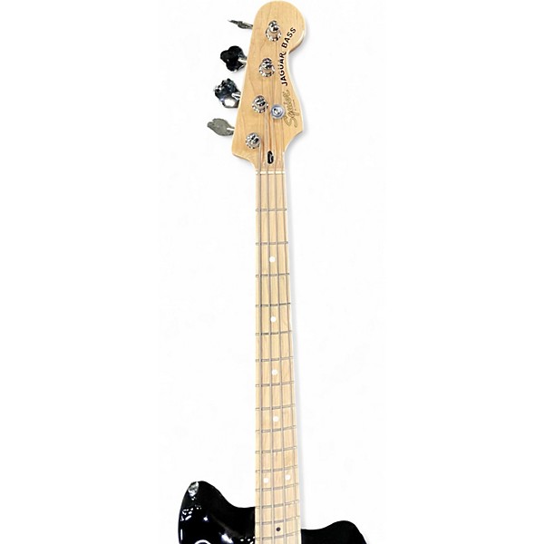 Used Squier JAGUAR BASS Black Electric Bass Guitar