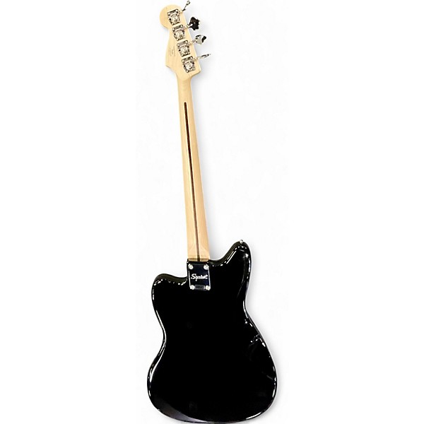 Used Squier JAGUAR BASS Black Electric Bass Guitar