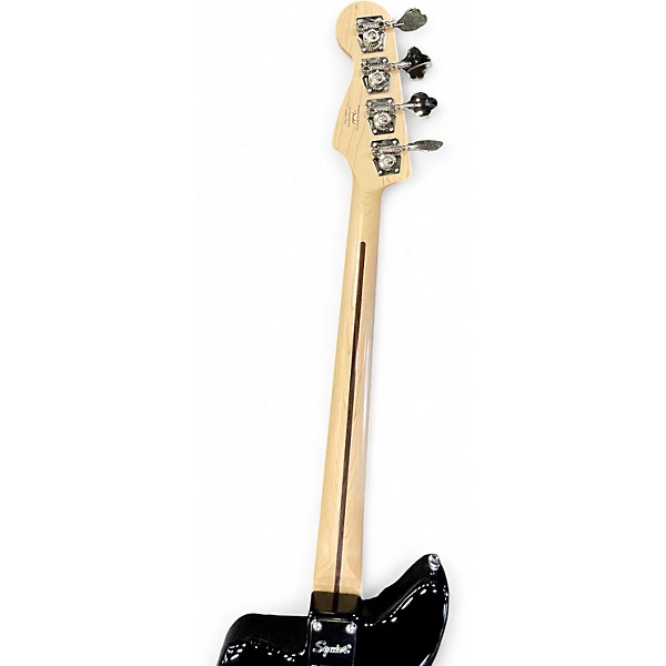 Used Squier JAGUAR BASS Black Electric Bass Guitar