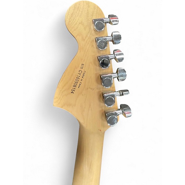 Used Squier AFFINITY STRAT HSS White Solid Body Electric Guitar