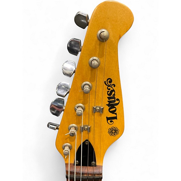 Used Lotus DOUBLE CUTAWAY Blue Solid Body Electric Guitar