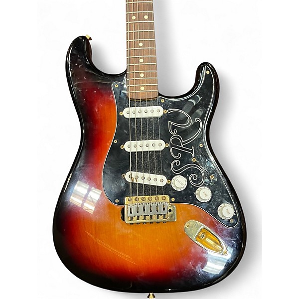 Used Fender SRV Signature Stratocaster 3 Color Sunburst Solid Body Electric Guitar