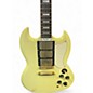 Used Epiphone G-400 LES PAUL CUSTOM SG Antique Ivory Solid Body Electric Guitar