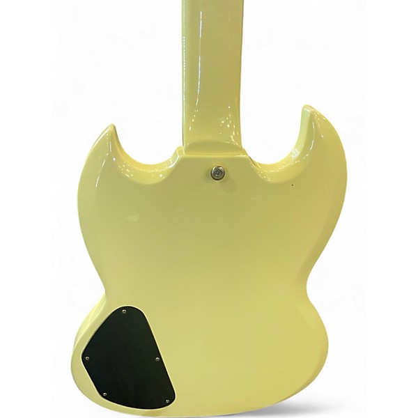 Used Epiphone G-400 LES PAUL CUSTOM SG Antique Ivory Solid Body Electric Guitar