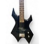 Used B.C. Rich Bronze Series Warlock Bass Black Electric Bass Guitar