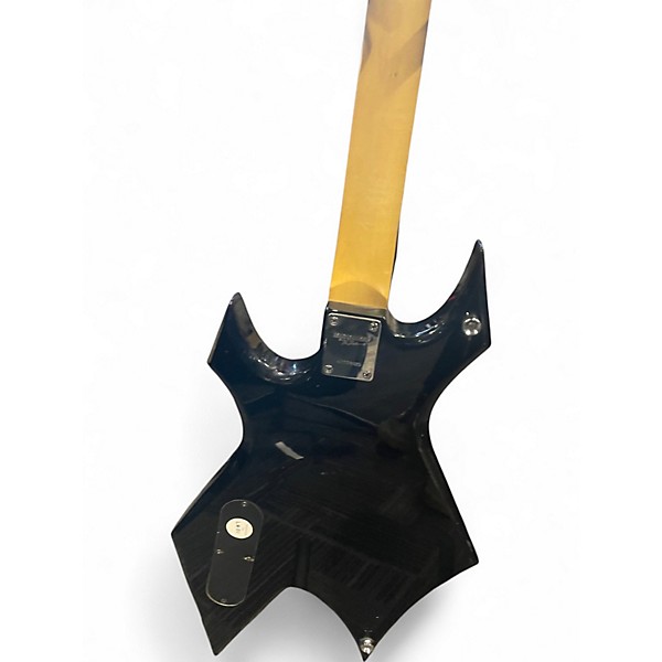 Used B.C. Rich Bronze Series Warlock Bass Black Electric Bass Guitar