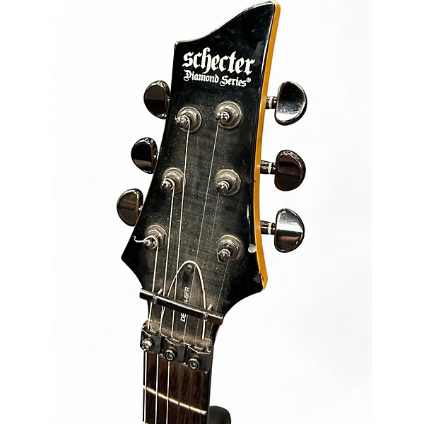 Used Schecter Guitar Research DEMON-6FR Trans Gray Solid Body Electric Guitar