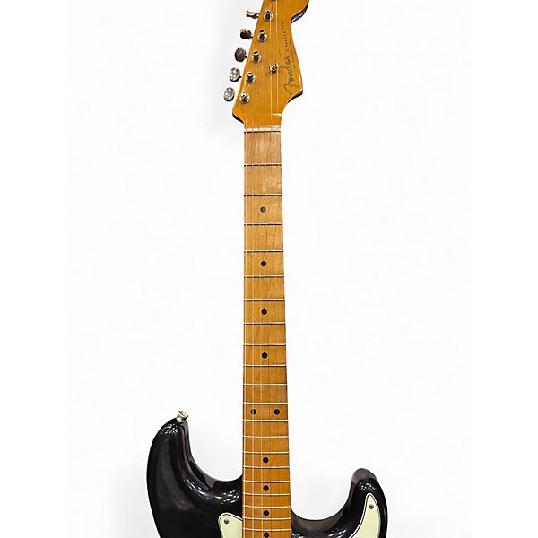 Used 2025 Fender Stratocaster Vintera II Road Worn Road Worn Black Solid Body Electric Guitar