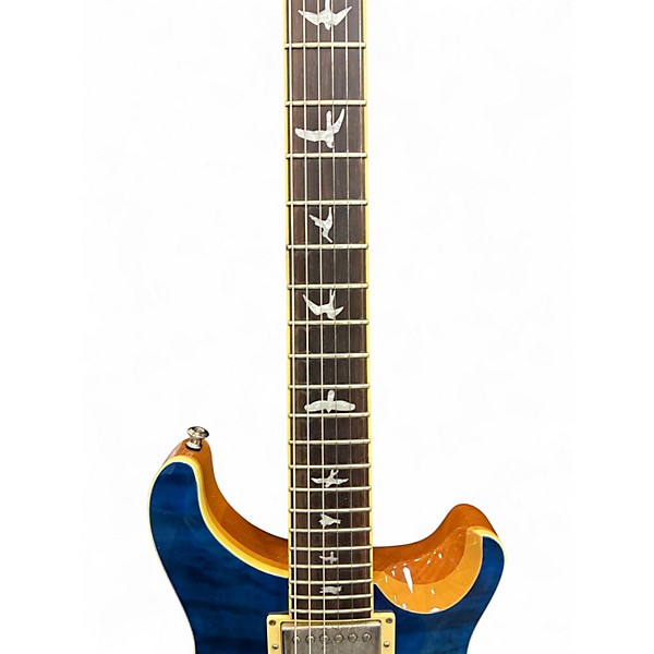 Used 2017 PRS SE Custom 22 Blue Solid Body Electric Guitar