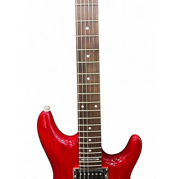 Used 2003 Ibanez JS100 Trans Red Solid Body Electric Guitar