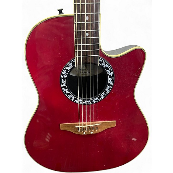 Used Ovation applause ae28 red Acoustic Electric Guitar
