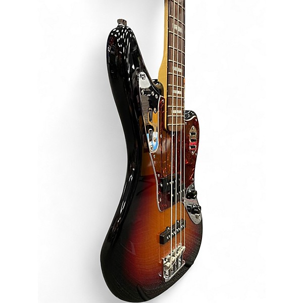 Used 2016 Fender American Standard Jaguar Bass 3 Color Sunburst Electric Bass Guitar