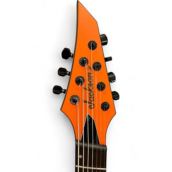 Used Jackson Pro Plus Dinky DK Modern HT7 MS 7-String SATIN ORANGE CRUSH Solid Body Electric Guitar