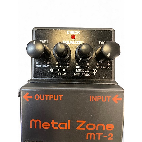 Used BOSS MT2 Metal Zone Distortion Effect Pedal
