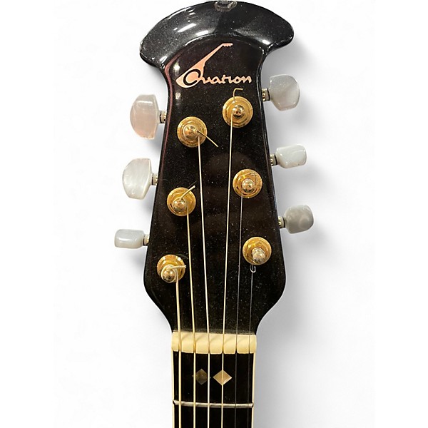 Used Ovation 1869 CUSTOM LEGEND  Antique White Acoustic Electric Guitar
