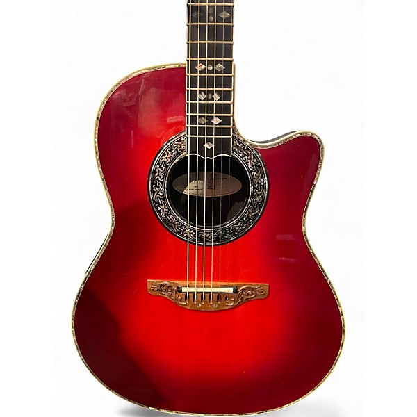 Used Ovation 1869 CUSTOM LEGEND  RED Acoustic Electric Guitar