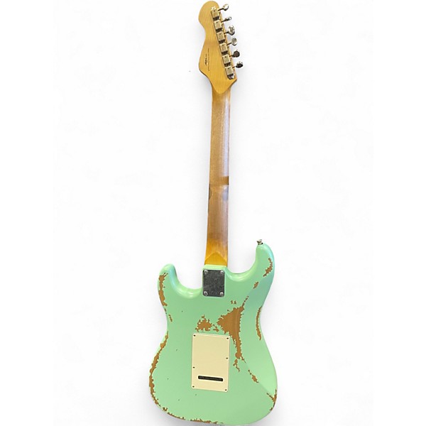 Used Vintage ICON V6 Seafoam Green Solid Body Electric Guitar