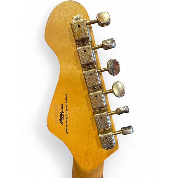 Used Vintage ICON V6 Seafoam Green Solid Body Electric Guitar