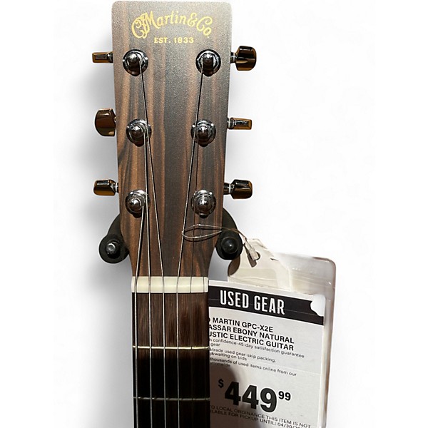 Used Martin GPC-X2E Macassar Ebony Natural Acoustic Electric Guitar