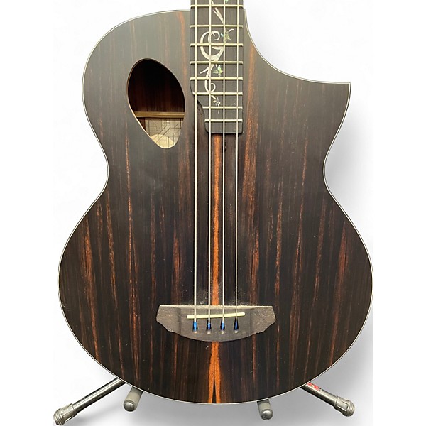 Used Michael Kelly DRAGONFLY 4 JAVA EBONY Acoustic Bass Guitar