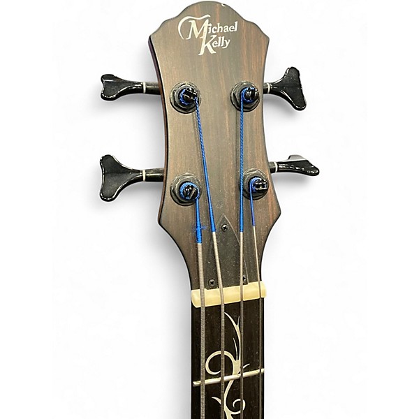 Used Michael Kelly DRAGONFLY 4 JAVA EBONY Acoustic Bass Guitar