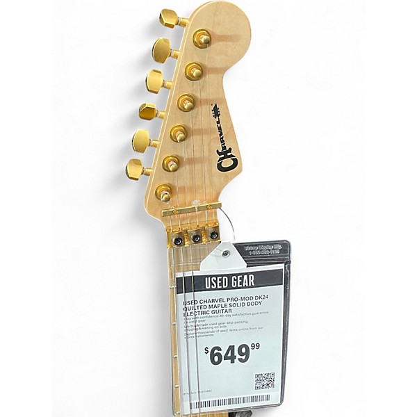 Used Charvel PRO-MOD DK24 QUILTED MAPLE Solid Body Electric Guitar