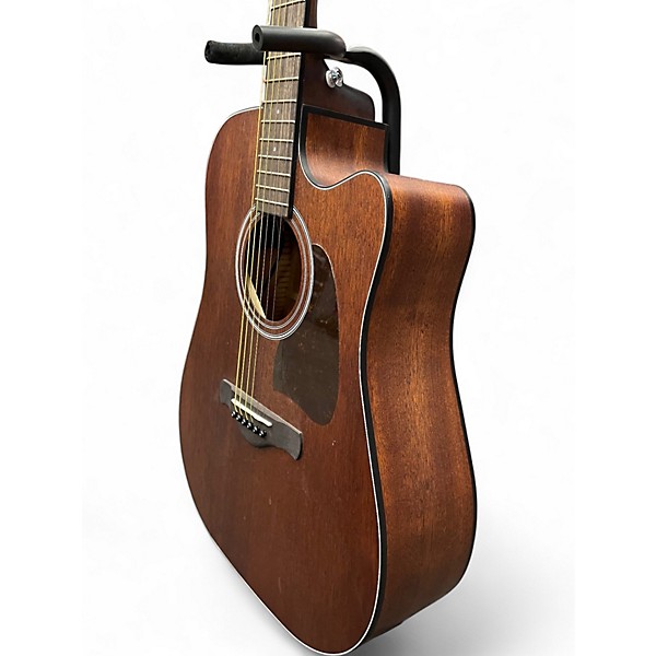 Used Ibanez AW54CE Open Pore Natural Acoustic Electric Guitar