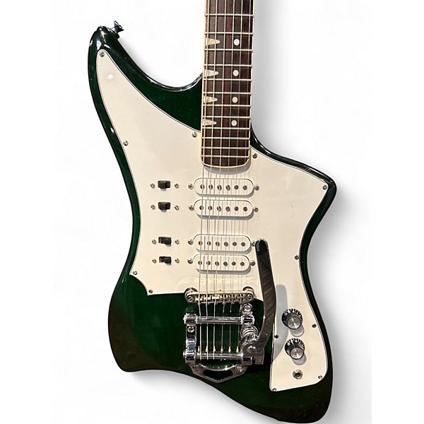 Used Eastwood Guyatone LG200T Green Solid Body Electric Guitar